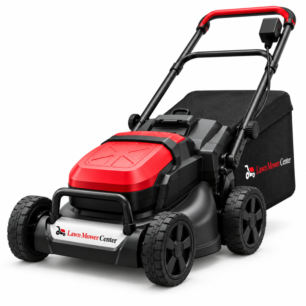 Cordless Electric Lawn Mower with Grass Bag